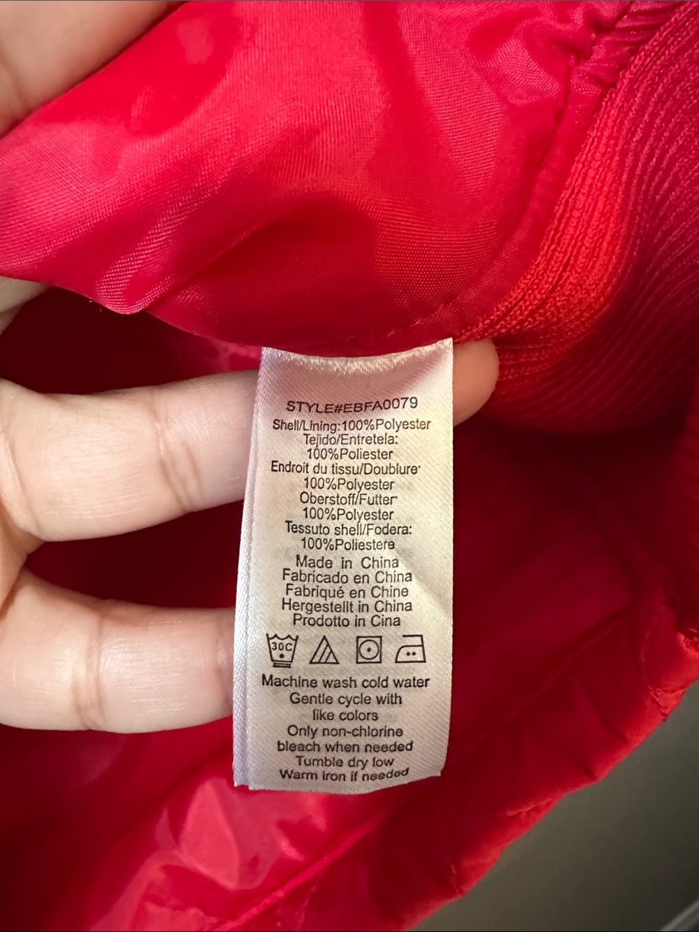 Quilted Red Zip-Front Women's Vest - Picture 4 of 7